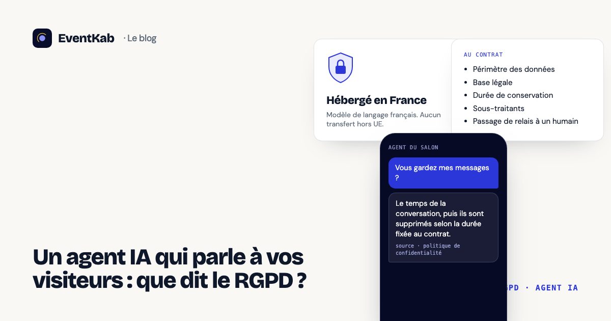Un agent IA qui parle à vos visiteurs : que dit le RGPD ?